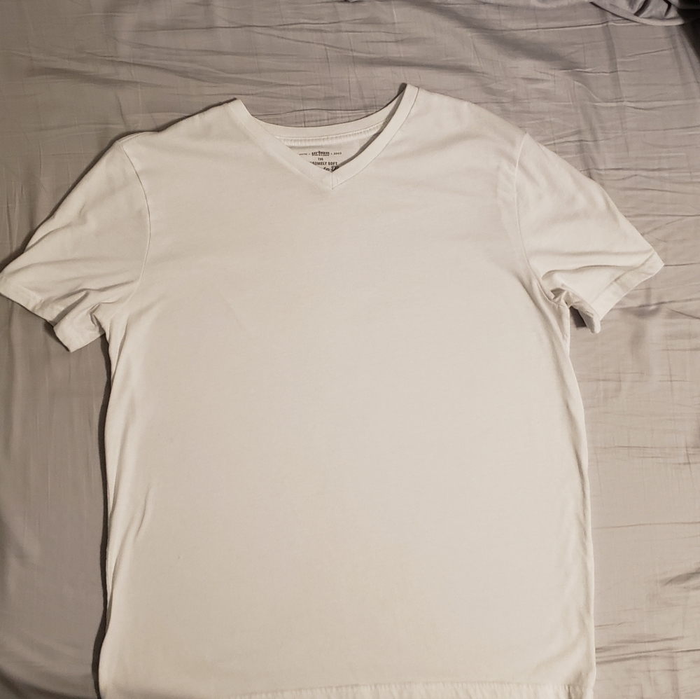white v-neck